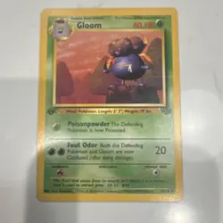 Pokemon TCG Gloom Jungle 1st Edition 37/64 60 HP Uncommon Regular English - Image 1