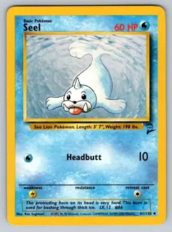 2000 Pokemon Base Set 2 Vintage WOTC Seel 61/130 NM - Image 1