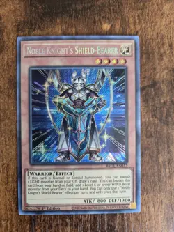 Yu-Gi-Oh Noble Knight's Shield-Bearer 1st Edition Secret Rare BROL-EN017 - Image 1