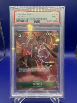 One Piece Yamato 2023 CS Celebration Championship English P-008 PSA 9 - Image 1