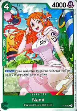Nami (Store Tournament 2025 Vol. 4) Foil PR One Piece Promotion Cards P-102 NM - Image 1