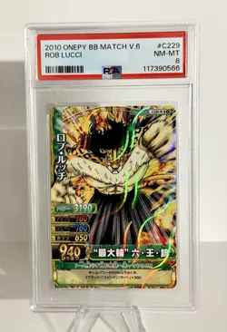 2010 One Piece Onepy Berry Match Rob Lucci PSA 8 - Image 1