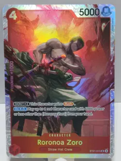 Roronoa Zoro ST21-015 - One Piece TCG Starter Deck EX: Gear 5 SR Foil NM - Image 1