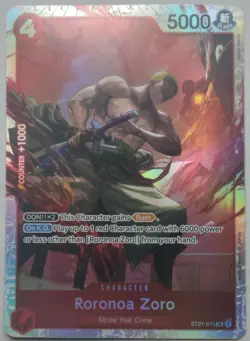 Roronoa Zoro ST21-015 - One Piece TCG Starter Deck EX: Gear 5 SR Foil NM - Image 4