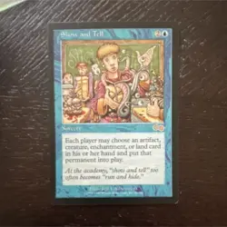 Wizards of the Coast Show and Tell Urza's Saga Rare Blue Sorcery Card Regular - Image 1