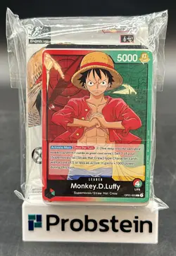 #2 One Piece Card Game EN Pre-Errata Demo Deck w/ Monkey D Luffy & Promo Pack - Image 1
