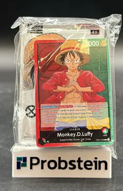 #1 One Piece Card Game EN Pre-Errata Demo Deck w/ Monkey D Luffy & Promo Pack - Image 1