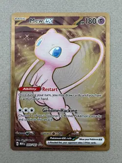 Mew ex 205/165 Gold Metal Card NM - Image 1