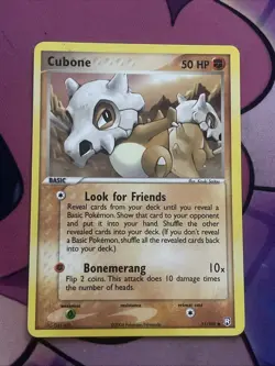 Cubone 51/109 Pokemon Card TCG EX Team Rocket Returns Non Holo - Image 1