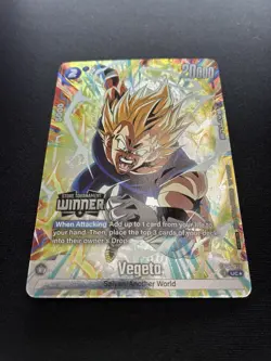 Vegeta FB05-039 Winner Stamp Dragon Ball Super Card Game - Image 2
