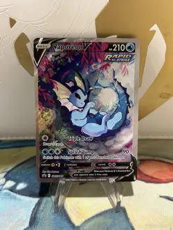 Vaporeon V SWSH181 Pokemon Sword & Shield Promo Alternate Art Card NM - Image 1