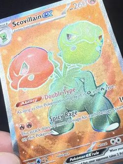 Pokemon Scovillain EX Holo Card 216/191SV08: Surging Sparks Ultra Rare Near Mint - Image 1