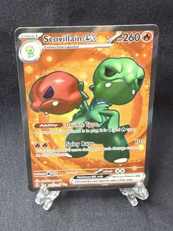 Pokemon Scovillain EX Holo Card 216/191SV08: Surging Sparks Ultra Rare Near Mint - Image 2