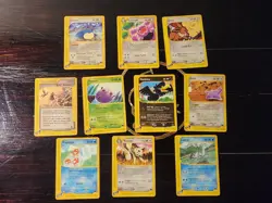 Pokemon Card Lot : SKYRIDGE commons 10 Card Lot. Magikarp, Snorlax, Eevee Etc - Image 1