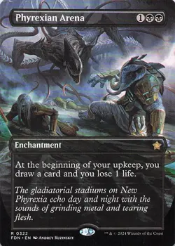 Phyrexian Arena (Borderless) Foundations Regular - Image 1