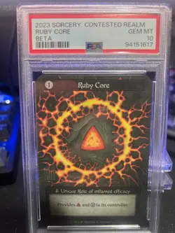 PSA 10 Ruby Core Beta Non Foil Sorcery Contested Realm - Image 1