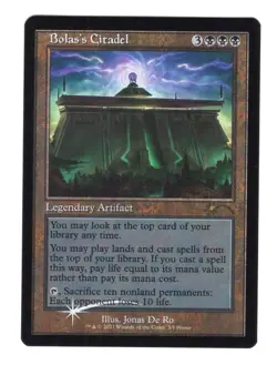 FOIL Bola's Citadel RETRO FRAME MTG Love Your LGS 2021 Promo NM English - Image 1