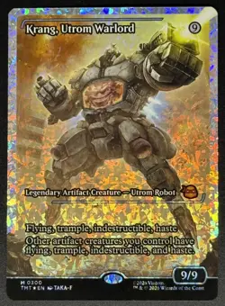 MTG Krang, Utrom Warlord (Showcase) (Fracture Foil)- Teenage Mutant Ninja Turtle - Image 1