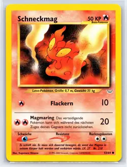 Slugma 53 - Pokemon Neo Revelation - Common Unlimited - LP - Image 1