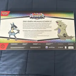 Pokemon TCG Prismatic Evolutions Lucario Ex + Tyranitar Ex Premium Collection - Image 2