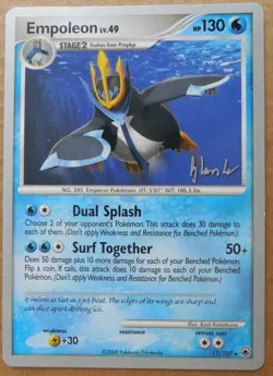 2008 World Championships Empoleon 17/100 Promo non-holo Pokemon NM - Image 1