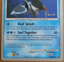 2008 World Championships Empoleon 17/100 Promo non-holo Pokemon NM - Image 3