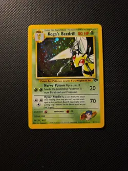 Pokemon TCG Koga's Beedrill Gym Challenge 9/132 Holo Rare - Image 1