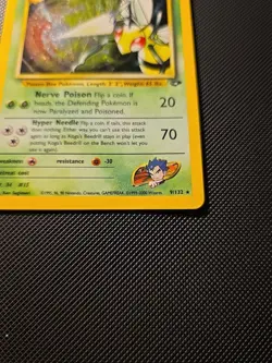 Pokemon TCG Koga's Beedrill Gym Challenge 9/132 Holo Rare - Image 3