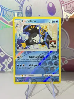 Empoleon 34/156 Reverse Holo Pokemon Ultra Prism Foil League Stamped Promo - Image 1
