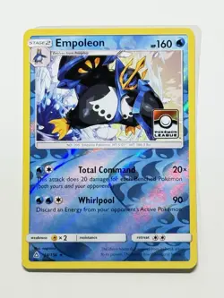 Empoleon 34/156 Reverse Holo Pokemon Ultra Prism Foil League Stamped Promo - Image 3