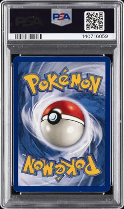 1999 POKEMON FOSSIL #19 DRAGONITE PSA 7 - Image 2