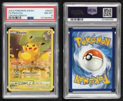 Full Art - Pikachu Pokemon Sword & Shield Crown Zenith Galarian Gallery PSA 8 - Image 3
