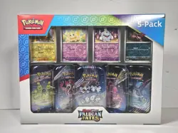 Pokemon Scarlet & Violet Paldean Fates 5 Mini Tins Factory Sealed HOT 🔥🔥🔥 - Image 2