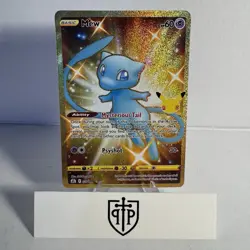 Pokemon TCG - Mew 25/25 Celebrations - Full Art - Gold Secret Rare Holo - NM - Image 1