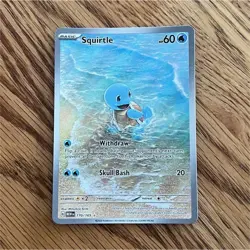 Pokemon Squirtle 170/165 Sv: 151 Illustration Rare Holo Scarlet & Violet - Image 1