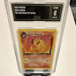 Pokemon Dark Flareon 1st Edition Team Rocket 35/82 GMA 6 Uncommon 2000 - Image 1