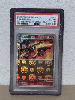 Charmeleon 005/165 Master Ball Reverse Holo Japanese Pokemon 151 PSA 10 GEM MINT - Image 1