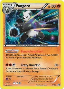 Pokemon - Pangoro - XY50 - Roaring Skies Three Pack Blister Promo - XY - Black S - Image 1