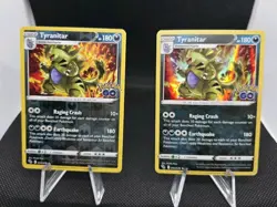 Pokemon TCG Tyranitar 43/78 Holo Rare & Reverse Holo Pokemon GO - Image 1