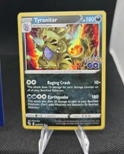 Pokemon TCG Tyranitar 43/78 Holo Rare & Reverse Holo Pokemon GO - Image 4