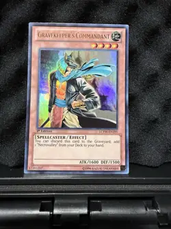 Gravekeeper’s Commandant LCYW-EN191 1st Edition Super Rare Yu-Gi-Oh TCG - Image 1