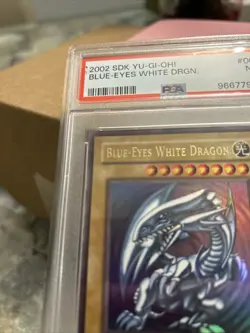 2002 Yu-Gi-Oh! SDK-001 Blue-Eyes White Dragon-PSA 7 NEAR MINT - Image 2