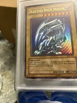 2002 Yu-Gi-Oh! SDK-001 Blue-Eyes White Dragon-PSA 7 NEAR MINT - Image 5