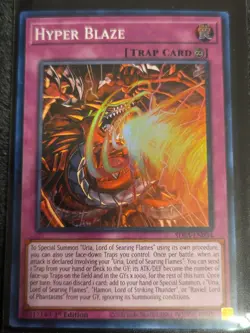 Yugioh Hyper Blaze SDSA-EN034 1st Edition Super Rare NM - Image 1