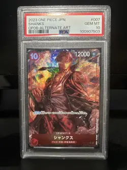 One Piece CCG Shanks OP06-007 Special SR Near Mint Condition (Japanese) PSA 10 - Image 1
