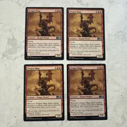 Magic the Gathering MTG Dragon Mage Play Set Of 4 Cards - Image 1