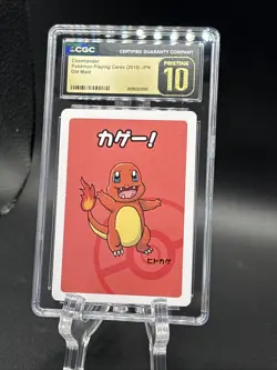 ✨✨ CGC PRISTINE 10 CHARMANDER OLD MAID PLAYING CARDS 2019 JAPANESE POKEMON CARD - Image 1