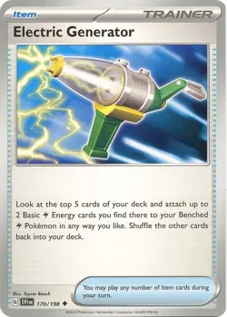 Electric Generator SV01: Scarlet & Violet Base Set 170/198 English Pokemon Card - Image 1