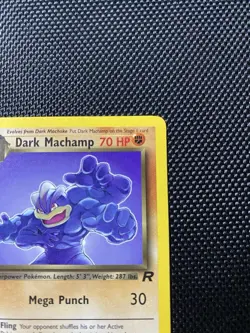 Dark Machamp 27/82 Team Rocket Rare card Unlimited Pokemon TCG LP+ - Image 3