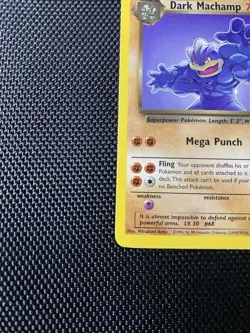 Dark Machamp 27/82 Team Rocket Rare card Unlimited Pokemon TCG LP+ - Image 5